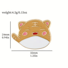 Creative Little Tiger Brooch Cartoon Badge Metal Accessory