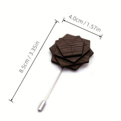 Flowers Brooch Metal Badges Lapel Pin Clothing Bags Accessories