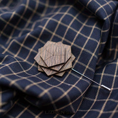 Flowers Brooch Metal Badges Lapel Pin Clothing Bags Accessories