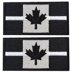 J CARP 2pcs Canadian Flag Patch Military Insignia For Men