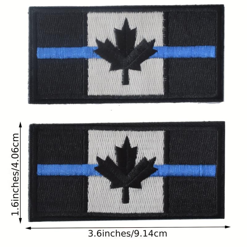 J CARP 2pcs Canadian Flag Patch Military Insignia For Men