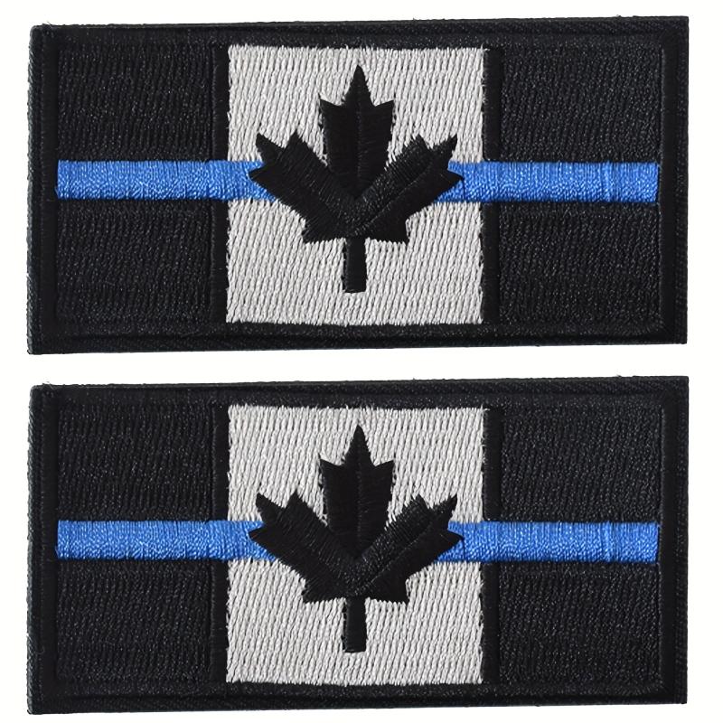 J CARP 2pcs Canadian Flag Patch Military Insignia For Men