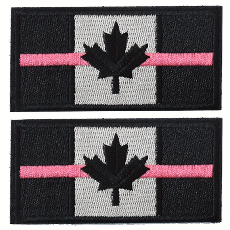 J CARP 2pcs Canadian Flag Patch Military Insignia For Men