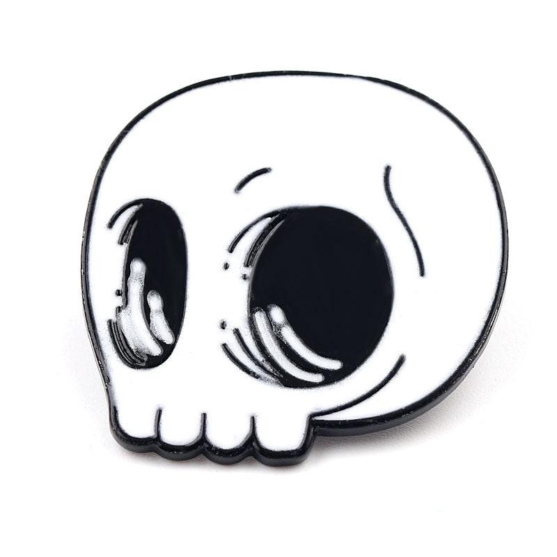 Cartoon Skull Alloy Drip Oil Brooch Clothing Bag Accessories