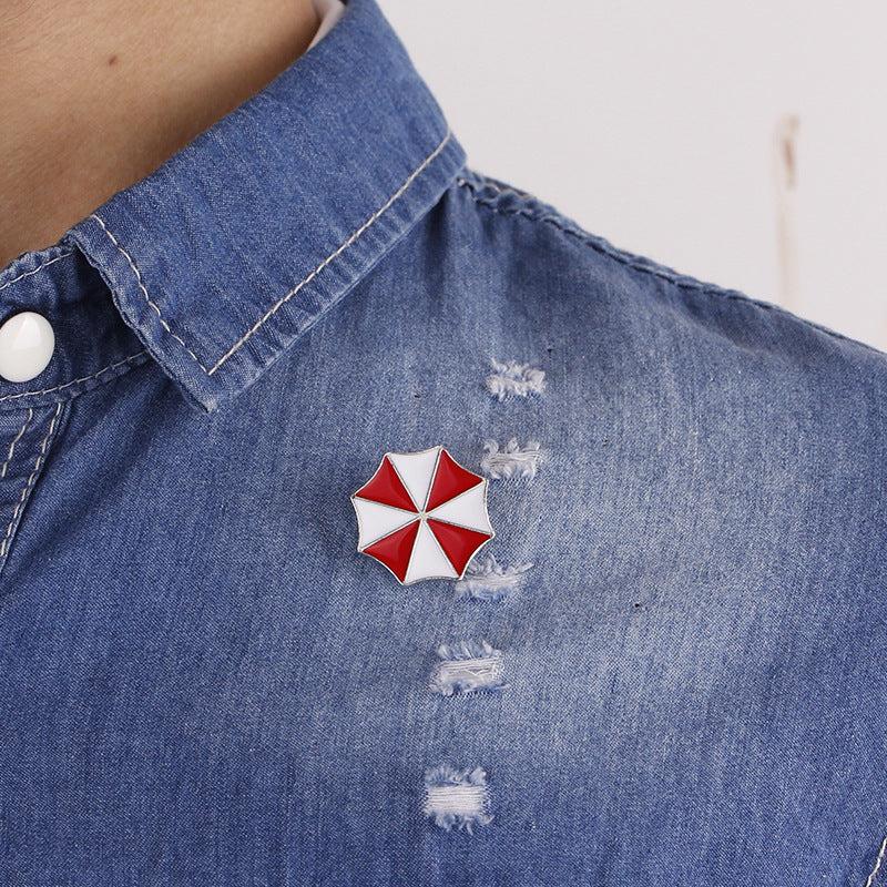 Umbrella Brooch Pin for Men