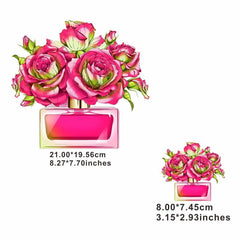 Rose Perfume Bottle Hot Stamping Transfer Film for Men