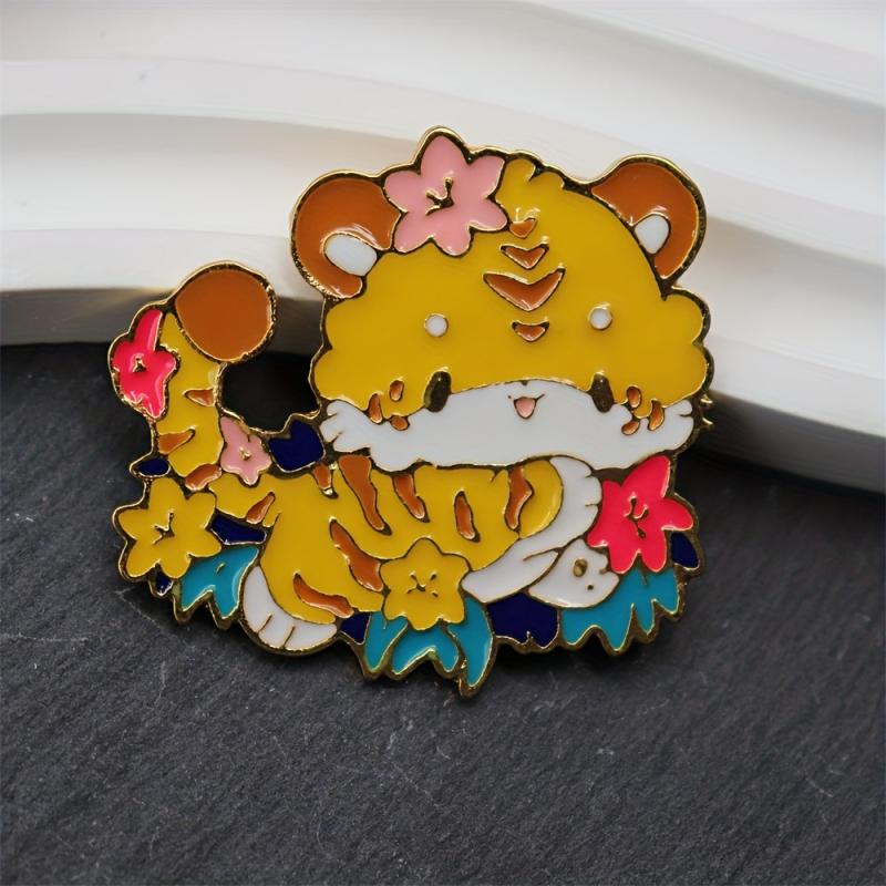 Tiger Shape Brooch For Men