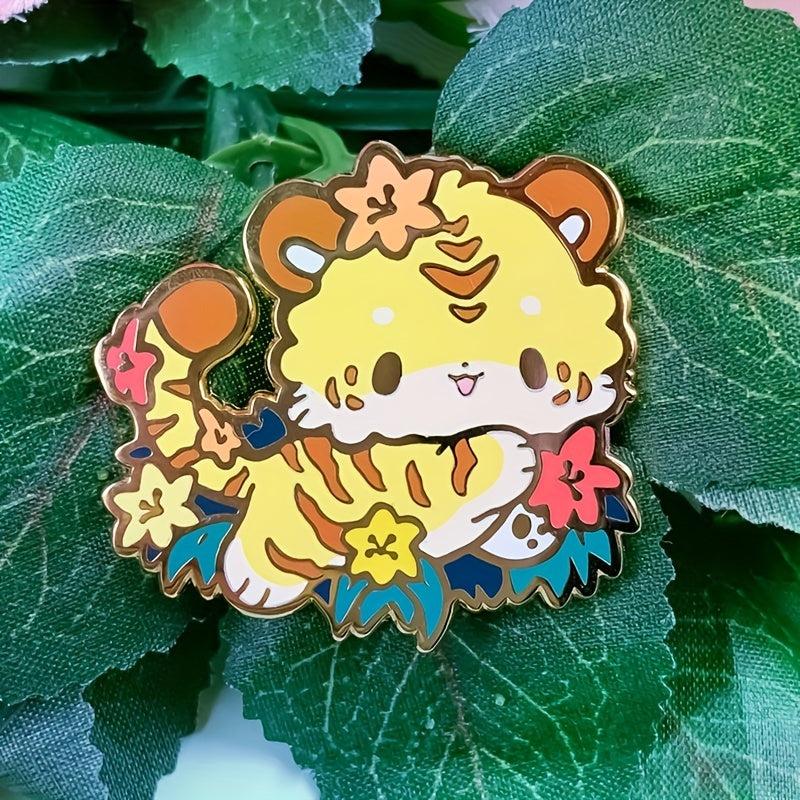 Tiger Shape Brooch For Men
