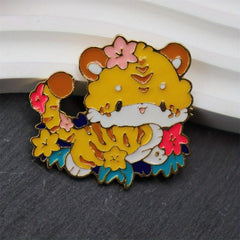 Tiger Shape Brooch For Men