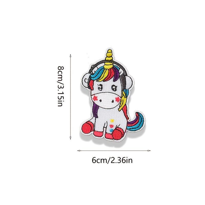 9pcs Unicorn Theme Iron On Patches For Girls