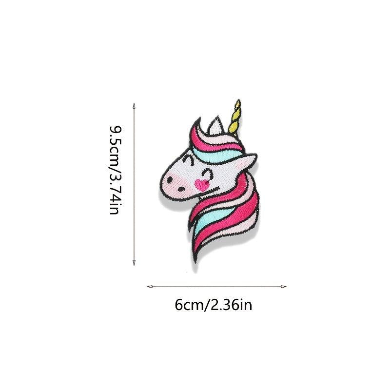 9pcs Unicorn Theme Iron On Patches For Girls