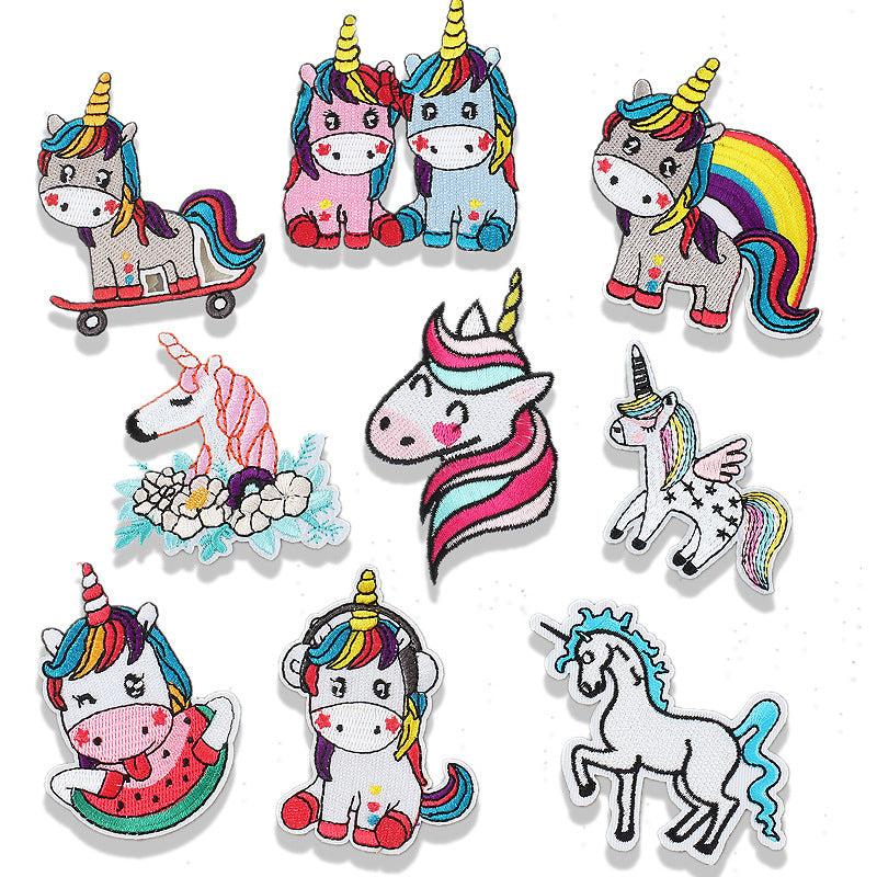 9pcs Unicorn Theme Iron On Patches For Girls