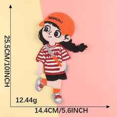 Little Girls Embroidered Emblem Badge DIY Decorative Accessories