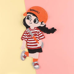 Little Girls Embroidered Emblem Badge DIY Decorative Accessories