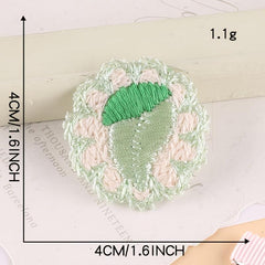 5pcs Lace Trim Fruit Embroidery Patches DIY Clothes Accessories