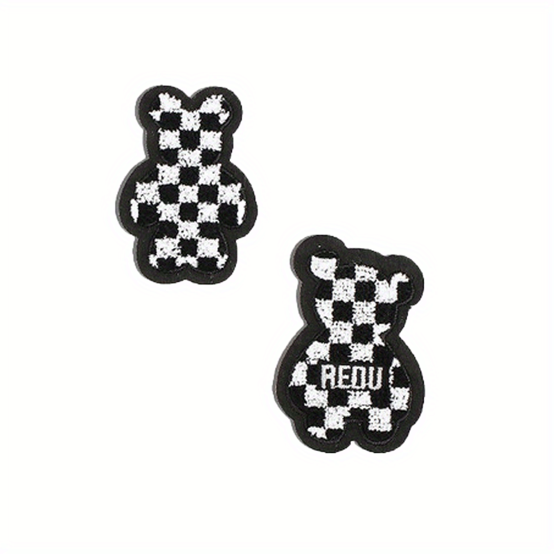 9pcs Bear Iron On Patches Embroidered Applique Repair Patch DIY Craft