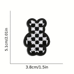 9pcs Bear Iron On Patches Embroidered Applique Repair Patch DIY Craft