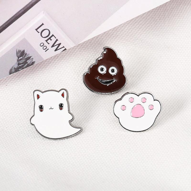Cat Claw Pin Cartoon Badge Clothes Bag Accessories
