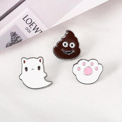 Cat Claw Pin Cartoon Badge Clothes Bag Accessories
