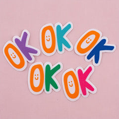 5PCS 3D Printing Letter Style Decorative Cloth Stickers for Girls