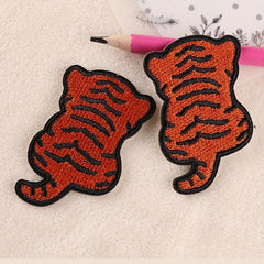 6pcs Tiger Embroidery DIY Patch for Clothes Backpack Hat