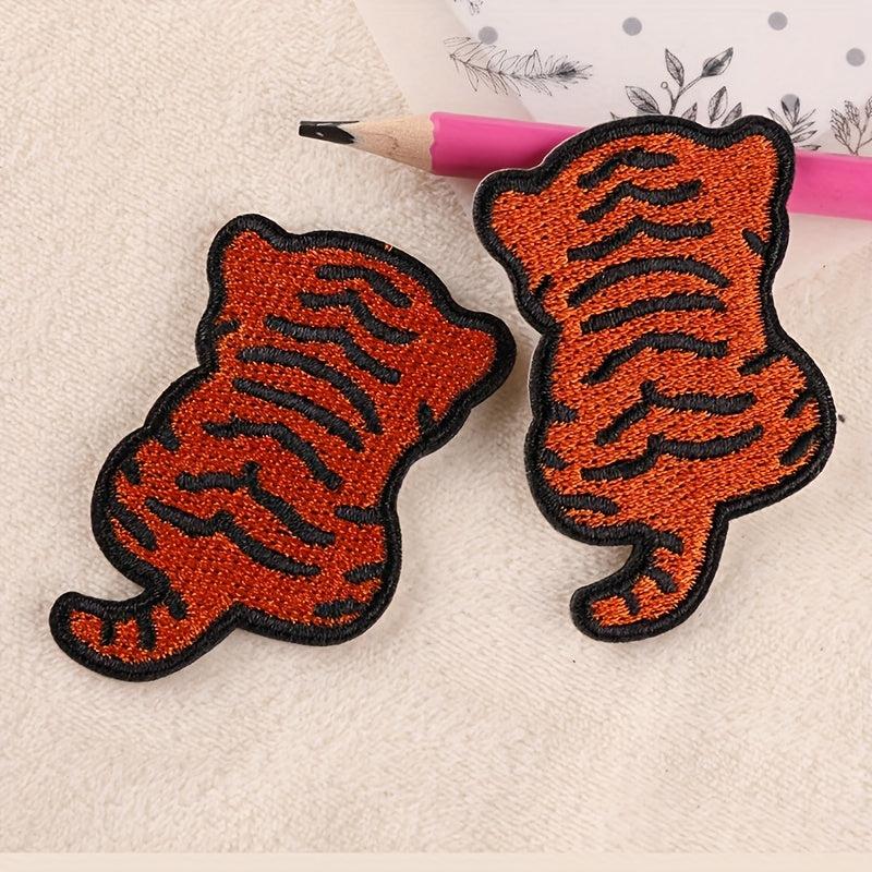6pcs Tiger Embroidery DIY Patch for Clothes Backpack Hat