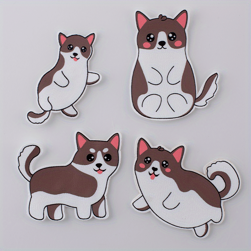 4PCS 3D Cat Pattern Cloth Stickers DIY Costume Decoration