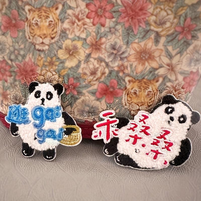 Panda Embroidery Stickers for Boys & Phones