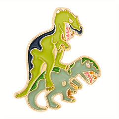 Dinosaur Enamel Pins Retro Lapel Badges Backpack Decor Brooches