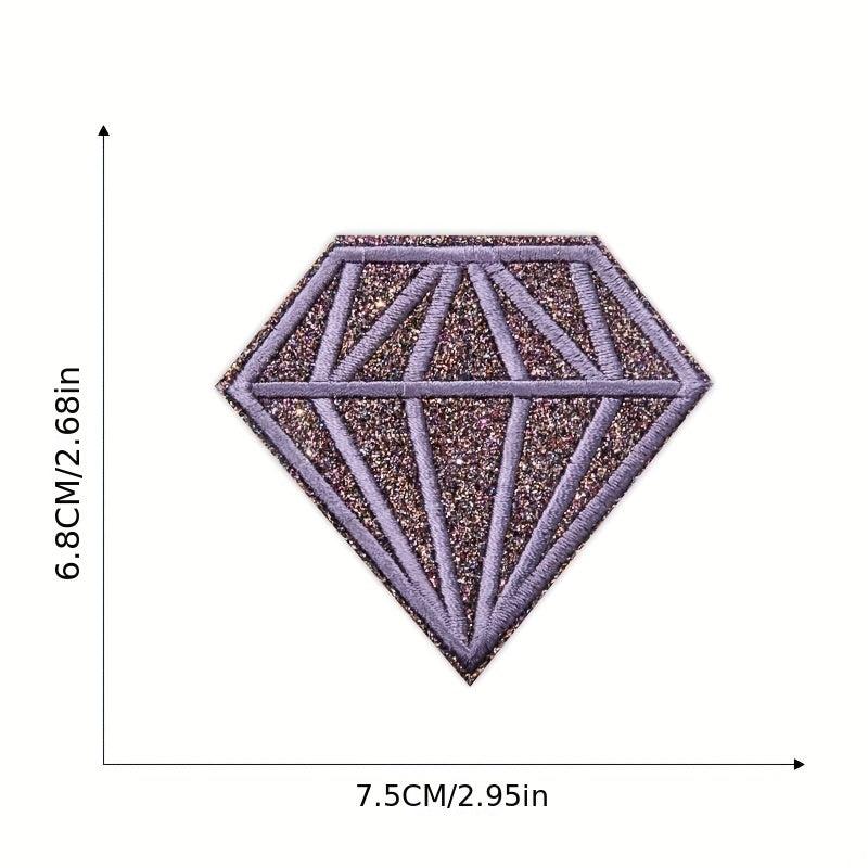 9pcs Diamond Embroidered Patches For Men Sew On Applique Repair Patch DIY Crafts