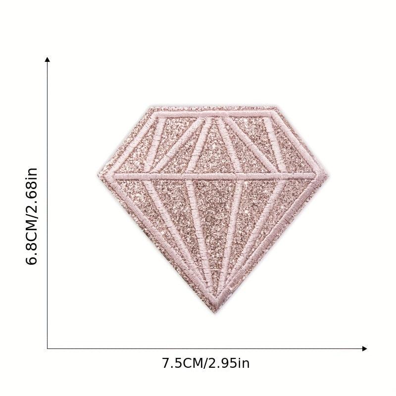 9pcs Diamond Embroidered Patches For Men Sew On Applique Repair Patch DIY Crafts