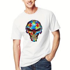 Skull Iron On Sticker Ghost Heat Transfer DIY Washable Decals