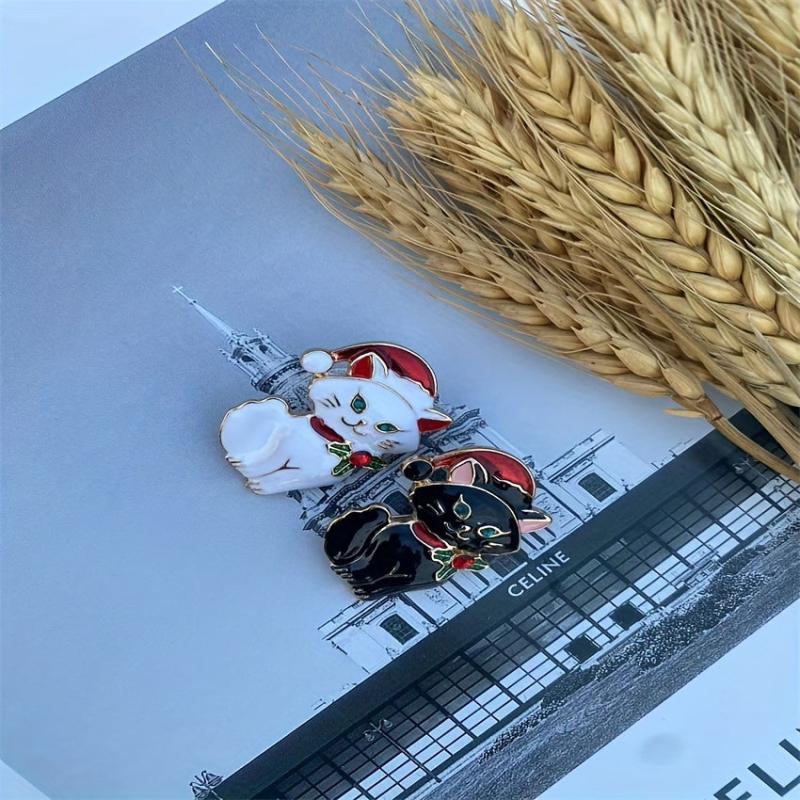 Cat Animals Brooch For Men Wedding Gift