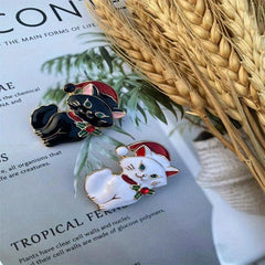 Cat Animals Brooch For Men Wedding Gift