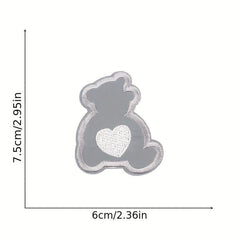 11pcs Night Effect Iron On Patches For Men Embroidered Applique Repair Patch