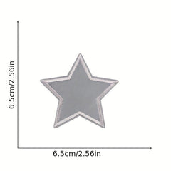 11pcs Night Effect Iron On Patches For Men Embroidered Applique Repair Patch