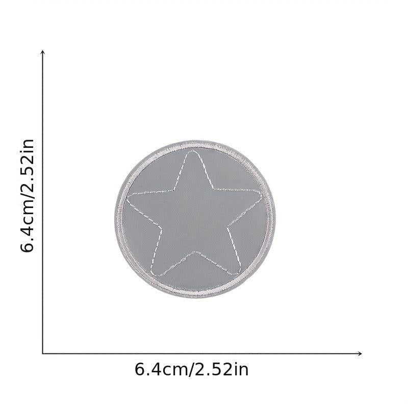 11pcs Night Effect Iron On Patches For Men Embroidered Applique Repair Patch