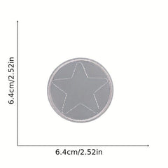 11pcs Night Effect Iron On Patches For Men Embroidered Applique Repair Patch
