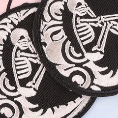 2pcs Skull Embroidery DIY Patch for Clothes Backpack Hat