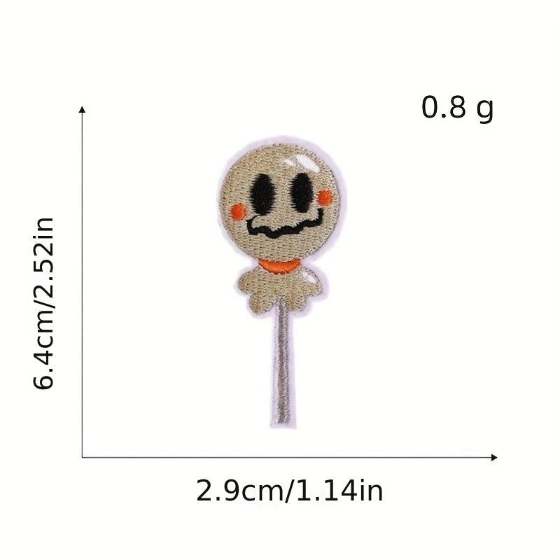 12pcs Halloween Iron On Patches for Men Sew On Embroidered Applique