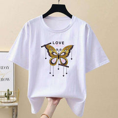 Love Butterfly Warm Sticker Thermal Induction Vinyl Diy Top