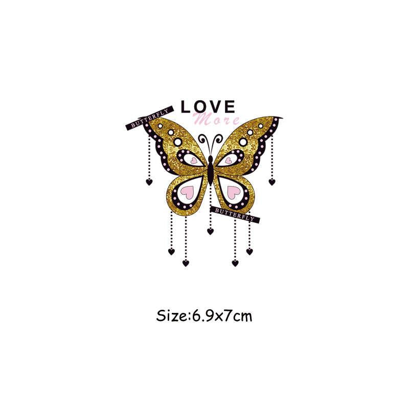 Love Butterfly Warm Sticker Thermal Induction Vinyl Diy Top