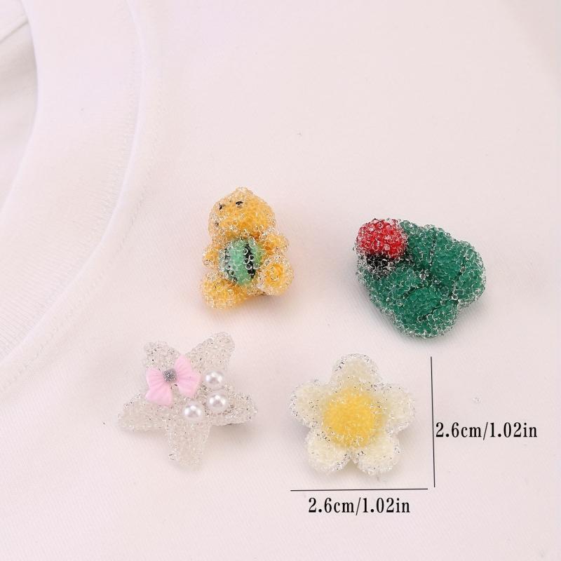 Resin Sticky Crystal Diamond Candy Brooch - Fresh Accessories