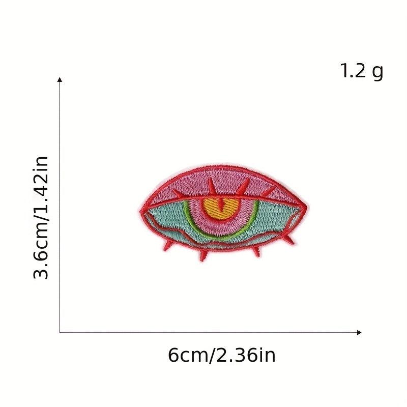 12pcs Iron On Patches Embroidered Applique Repair Patch DIY Clothing
