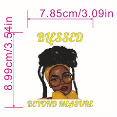 Girl Sublimation Printing Heat Painting Clothing Patches