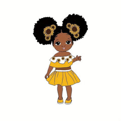 6pcs Girl Heat Transfer Vinyl Stickers for T Shirt Jeans Coat Backpacks