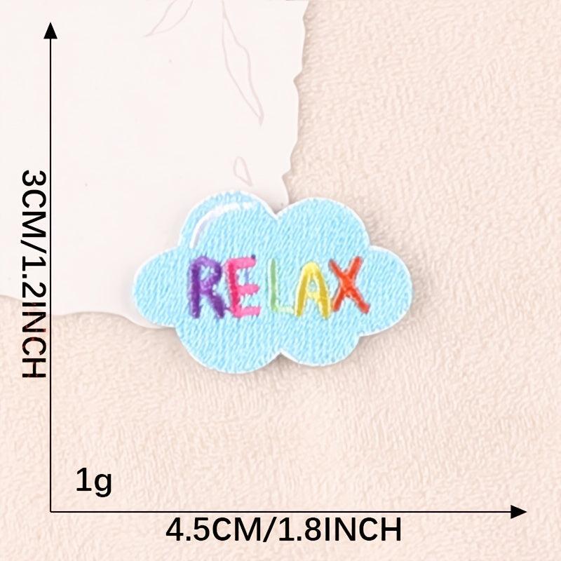 6pcs Letter Embroidery Patches DIY Clothes Accessories