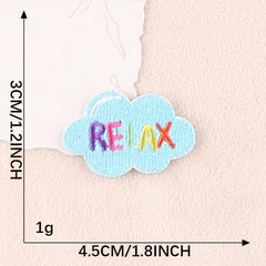 6pcs Letter Embroidery Patches DIY Clothes Accessories