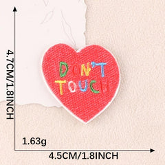6pcs Letter Embroidery Patches DIY Clothes Accessories