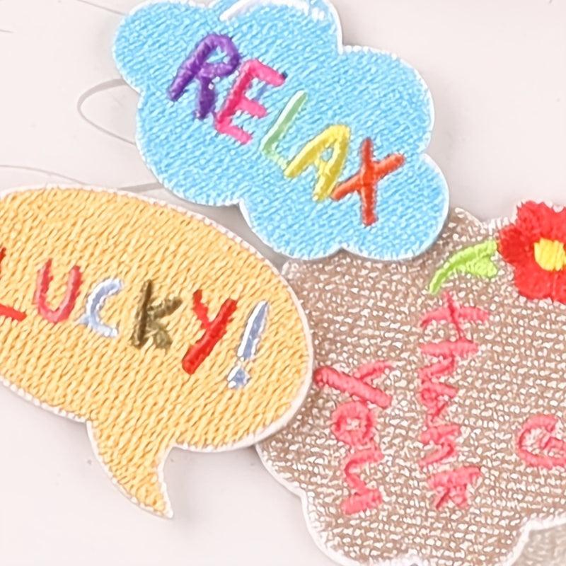 6pcs Letter Embroidery Patches DIY Clothes Accessories